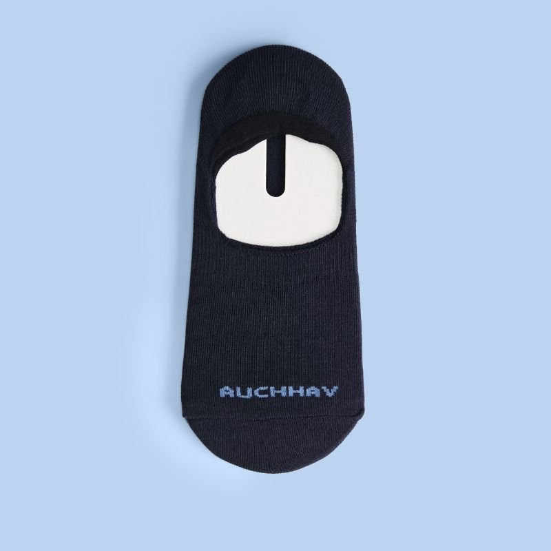Cotton No Show Socks - Navy Blue