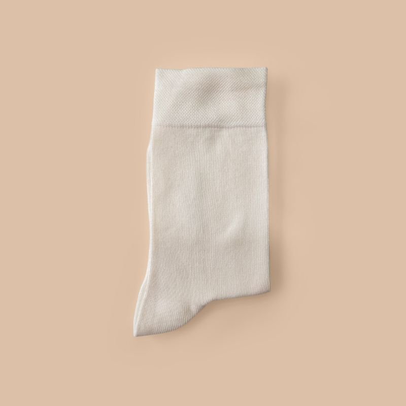 Bamboo Crew Socks - White